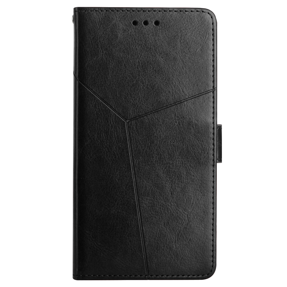 HT01 For Honor 200 Lite Case Stand Wallet Leather Cover Imprinted Design Phone Shell - Black