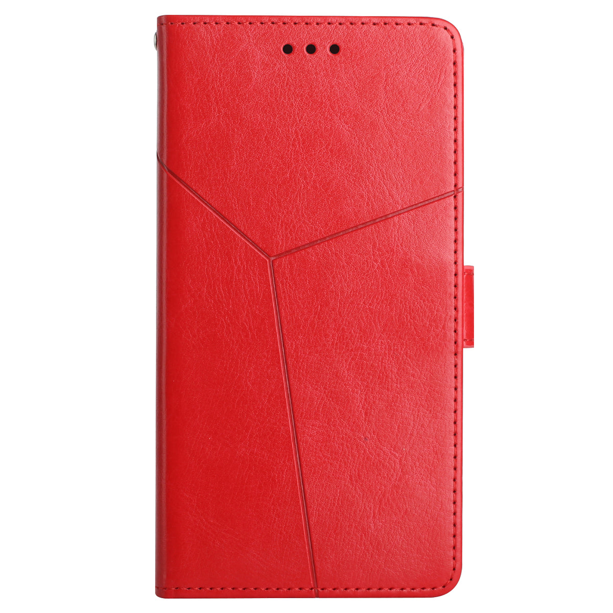 HT01 For Honor 200 Lite Case Stand Wallet Leather Cover Imprinted Design Phone Shell - Red