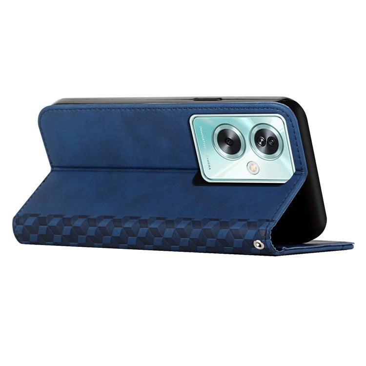 For OnePlus Nord N30 SE 5G / Oppo A79 5G / A2 5G Magnetic PU Leather Cover Wholesale Phone Case Phone Stand Shell - Sapphire