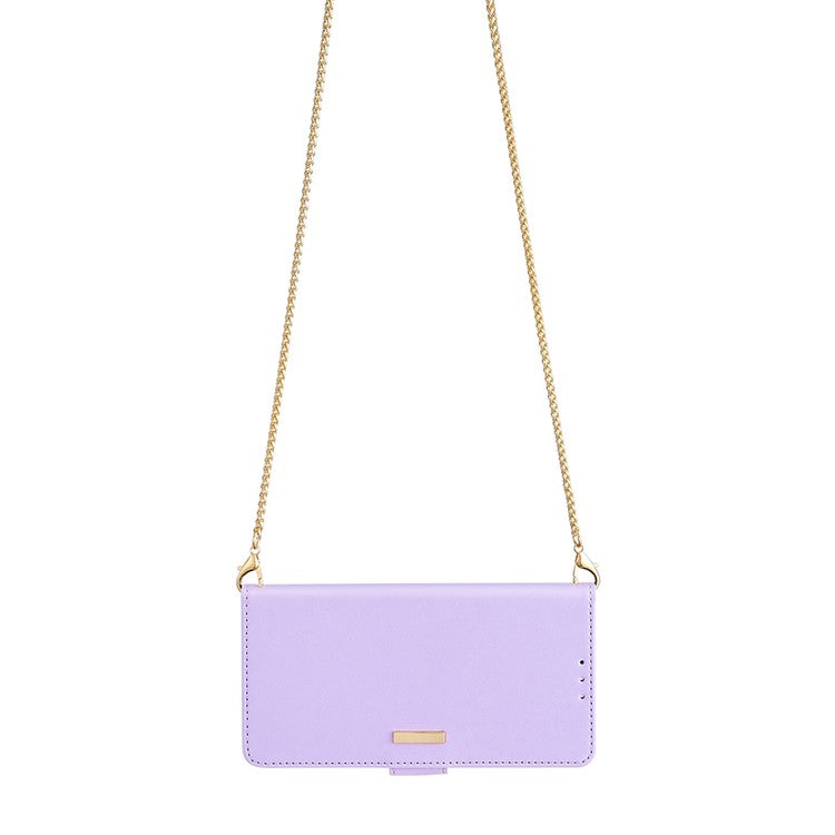 For Samsung Galaxy M15 5G Wallet Case Crossbody RFID Blocking PU Leather Phone Cover - Purple