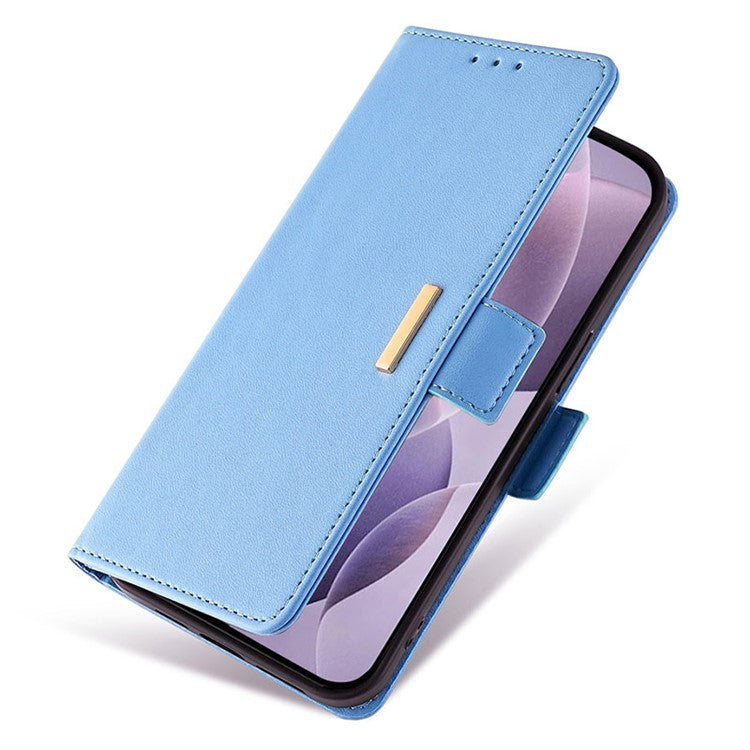 For OnePlus Ace 3V 5G Case PU Leather Folio Flip Phone Cover RFID Blocking - Blue