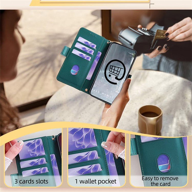 For OnePlus Ace 3V 5G Case PU Leather Folio Flip Phone Cover RFID Blocking - Green