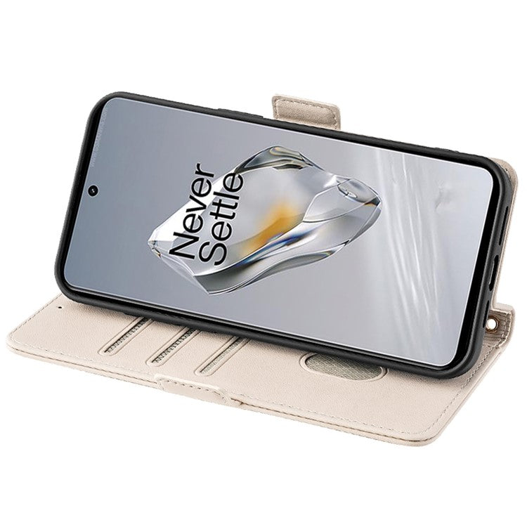 For OnePlus 12 5G Crossbody Case RFID Blocking Wallet PU Leather Magnetic Clasp Phone Cover - White