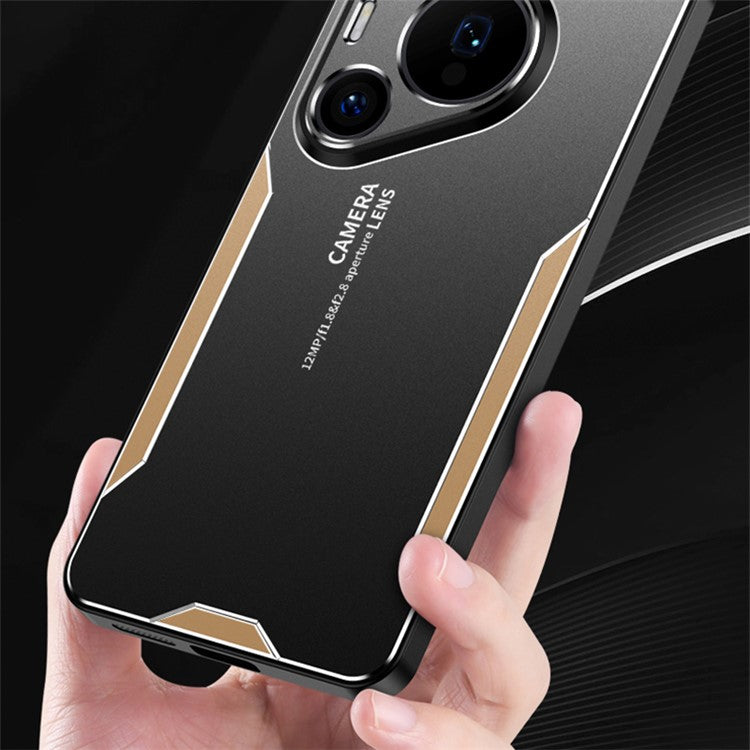 For Huawei Pura 70 Case Aluminum Alloy+PC+TPU Anti-fall Phone Cover - Silver