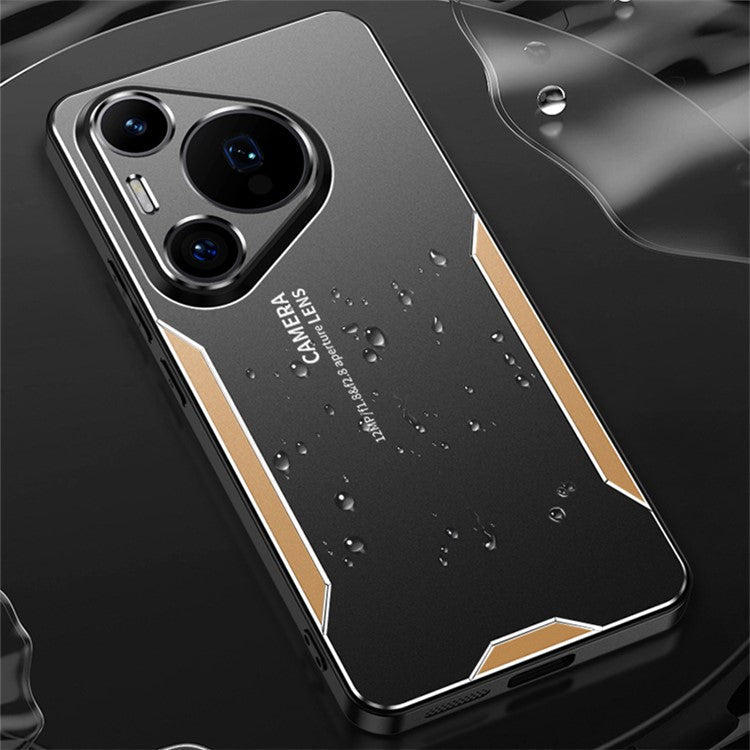 For Huawei Pura 70 Case Aluminum Alloy+PC+TPU Anti-fall Phone Cover - Silver