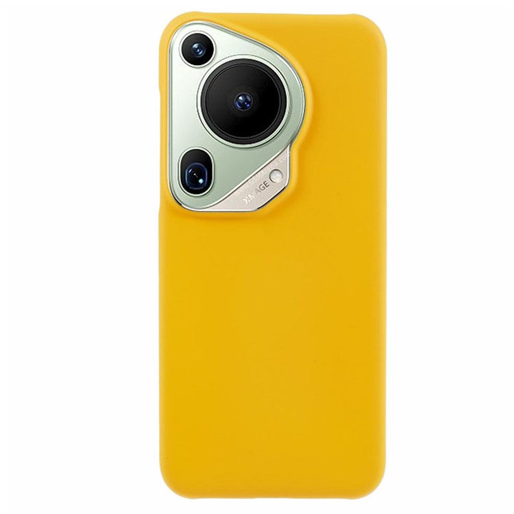 For Huawei Pura 70 Ultra Matte Hard PC Phone Cover Anti-Scratch Phone Case with Skin-Touch Feeling - Yellow