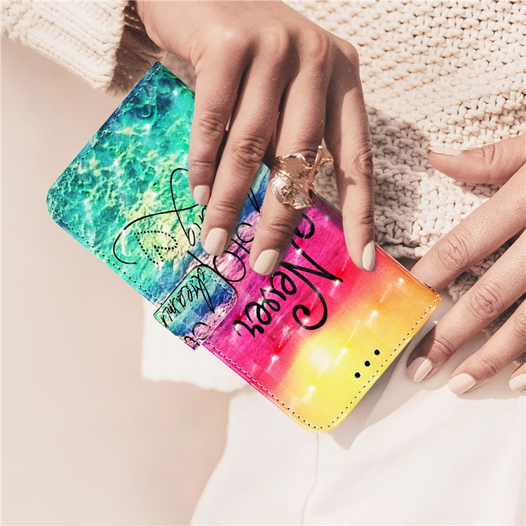 YB Pattern Printing Leather Series-2 For Oppo A2 Pro 5G / A3 Pro (China) 5G Case Flip Wallet Phone Cover - Never Stop Dreaming