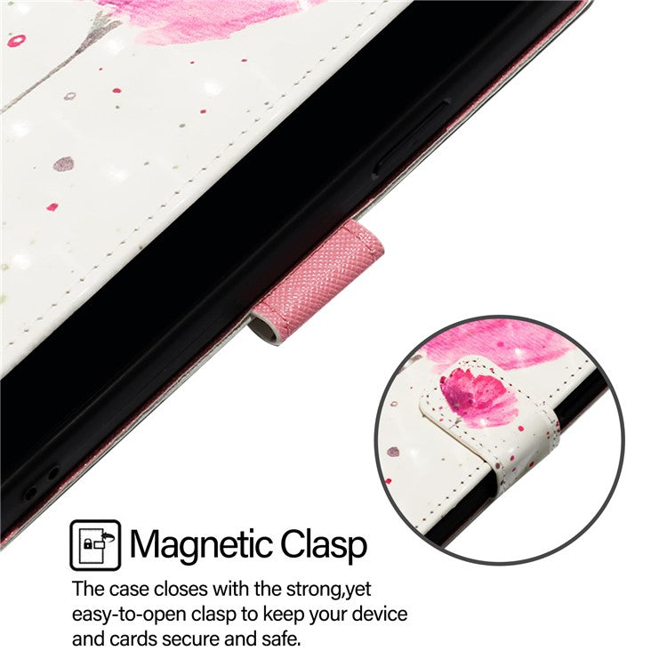 YB Pattern Printing Leather Series-2 For Oppo A2 Pro 5G / A3 Pro (China) 5G Case Flip Wallet Phone Cover - Flower