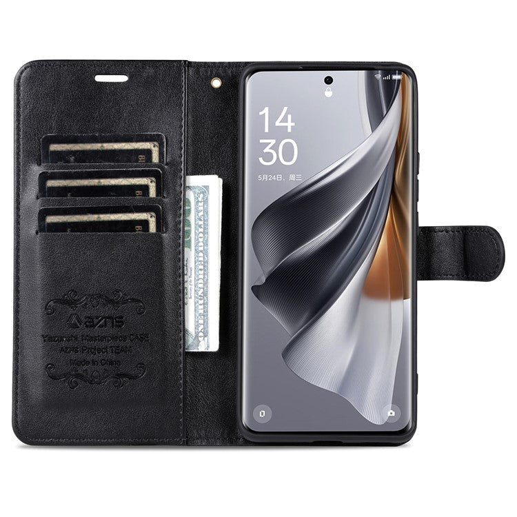 AZNS For Huawei Pura 70 Case Wallet Leather Scratch-proof Phone Cover with Magnetic Clasp - Black