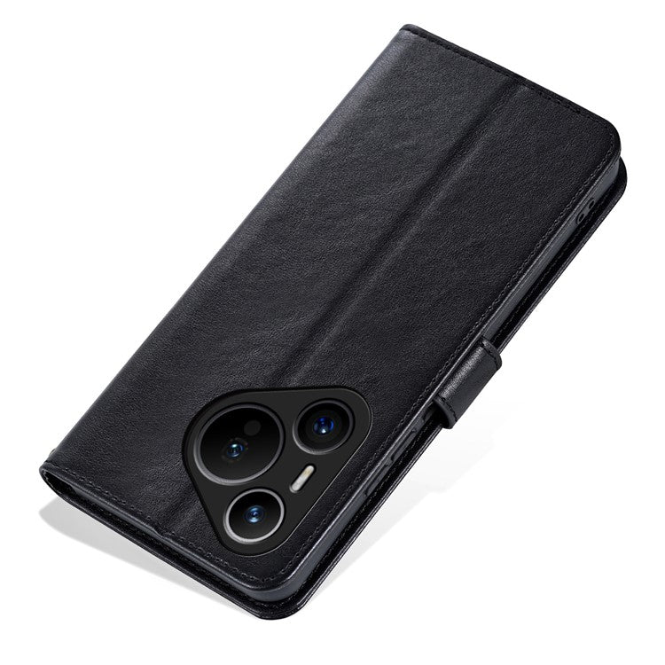 AZNS For Huawei Pura 70 Case Wallet Leather Scratch-proof Phone Cover with Magnetic Clasp - Black