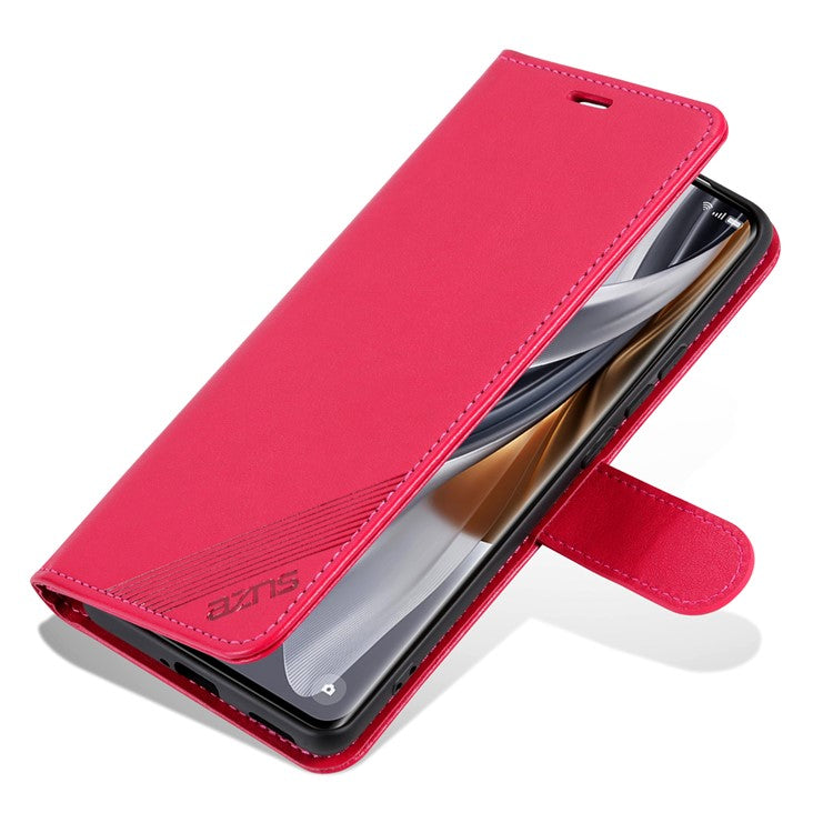 AZNS For Huawei Pura 70 Case Wallet Leather Scratch-proof Phone Cover with Magnetic Clasp - Red