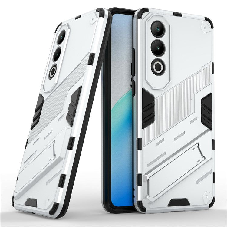 For OnePlus Nord CE4 5G Kickstand Case PC+TPU Anti-scratch Phone Cover - White