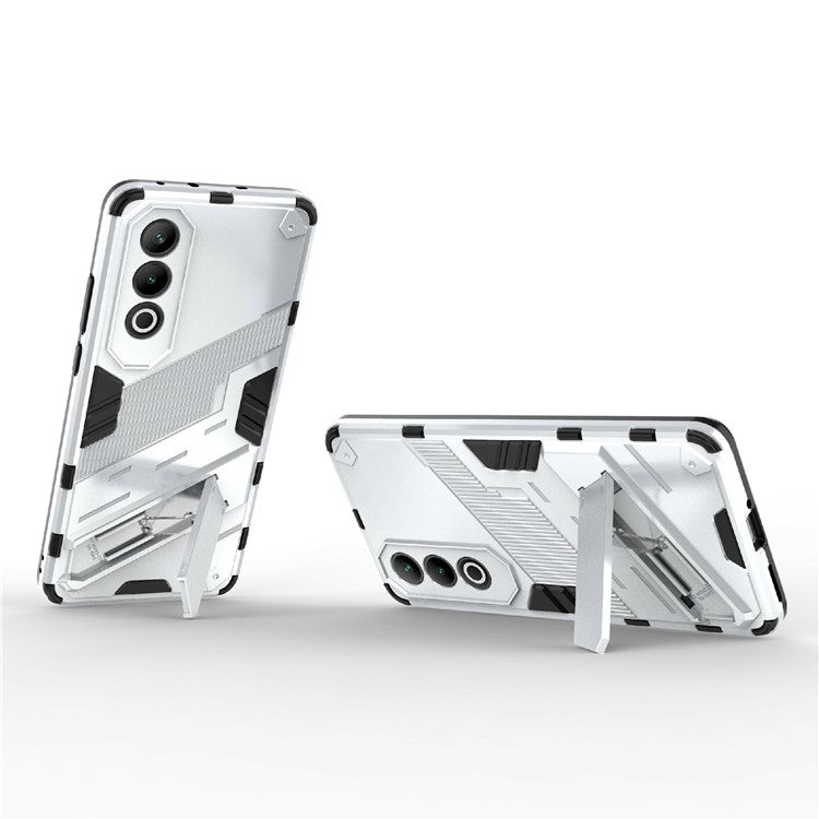 For OnePlus Nord CE4 5G Kickstand Case PC+TPU Anti-scratch Phone Cover - White