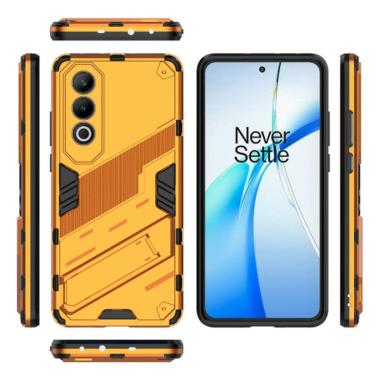 For OnePlus Nord CE4 5G Kickstand Case PC+TPU Anti-scratch Phone Cover - Orange