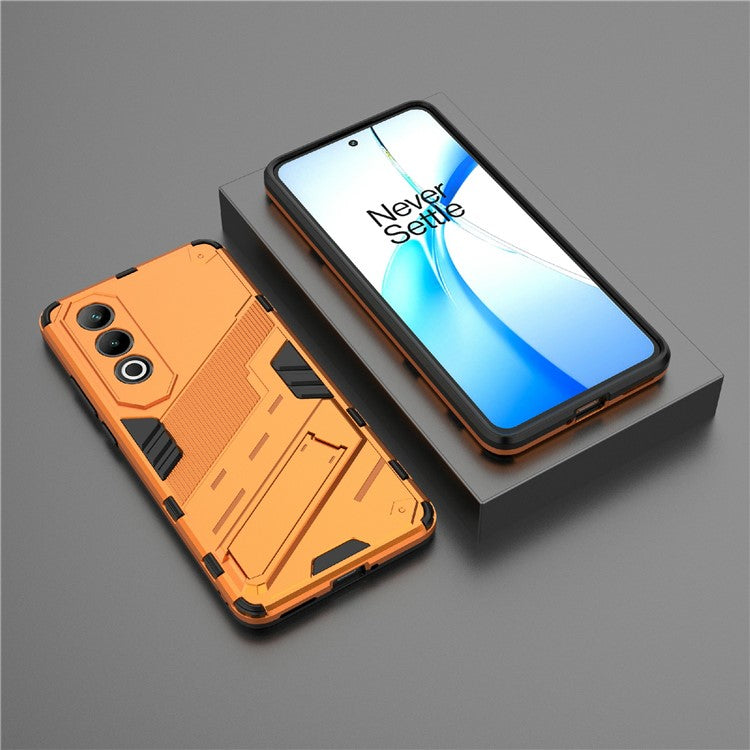 For OnePlus Nord CE4 5G Kickstand Case PC+TPU Anti-scratch Phone Cover - Orange