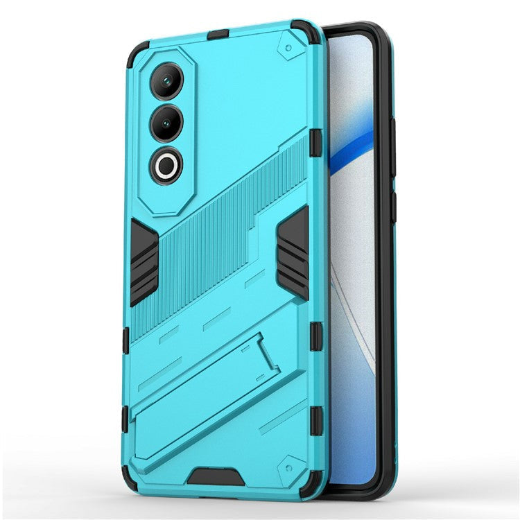 For OnePlus Nord CE4 5G Kickstand Case PC+TPU Anti-scratch Phone Cover - Baby Blue
