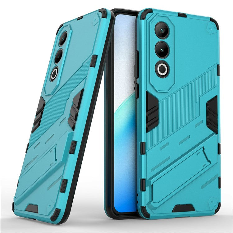 For OnePlus Nord CE4 5G Kickstand Case PC+TPU Anti-scratch Phone Cover - Baby Blue