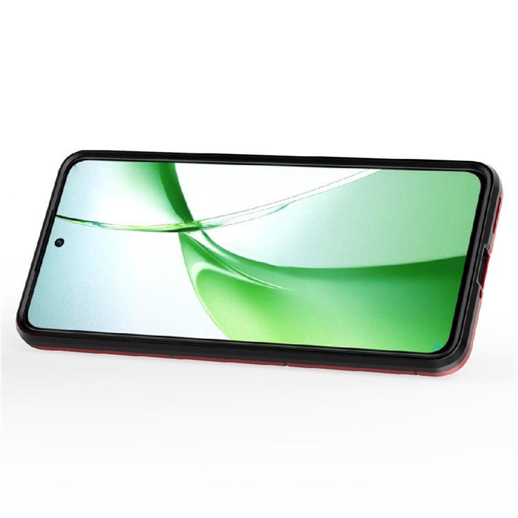 For OnePlus Nord CE4 5G Case Anti-drop PC+TPU Kickstand Shell Cell Phone Accessory Wholesale - Red