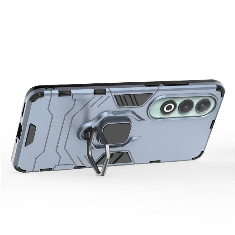 For OnePlus Nord CE4 5G Case Anti-drop PC+TPU Kickstand Shell Cell Phone Accessory Wholesale - Blue