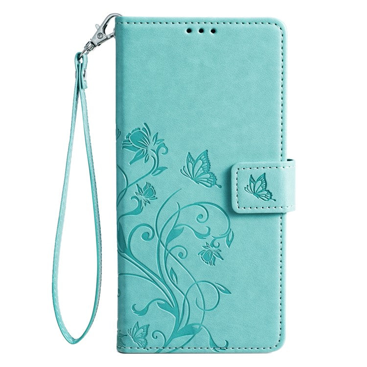 For OnePlus 12 5G Case Butterfly Flower Folding Stand Leather Cover Mobile Wholesale Accessories - Green