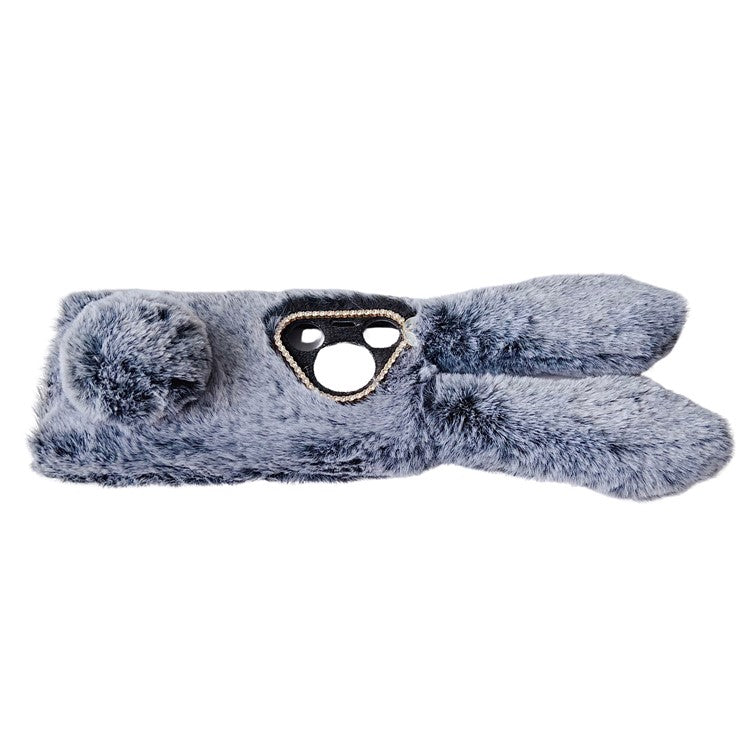 For Huawei Pura 70 TPU Case Plush Cute Rabbit Design Cover Cell Phone Accessory Wholesale - Grey