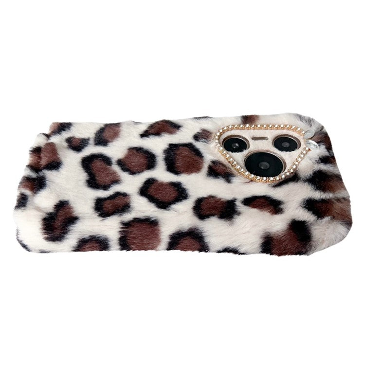 For Huawei Pura 70 Case Leopard Print Plush TPU Phone Cover - Yellow