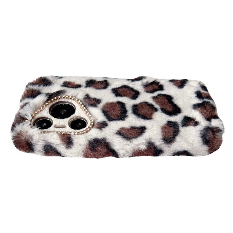 For Huawei Pura 70 Case Leopard Print Plush TPU Phone Cover - Yellow
