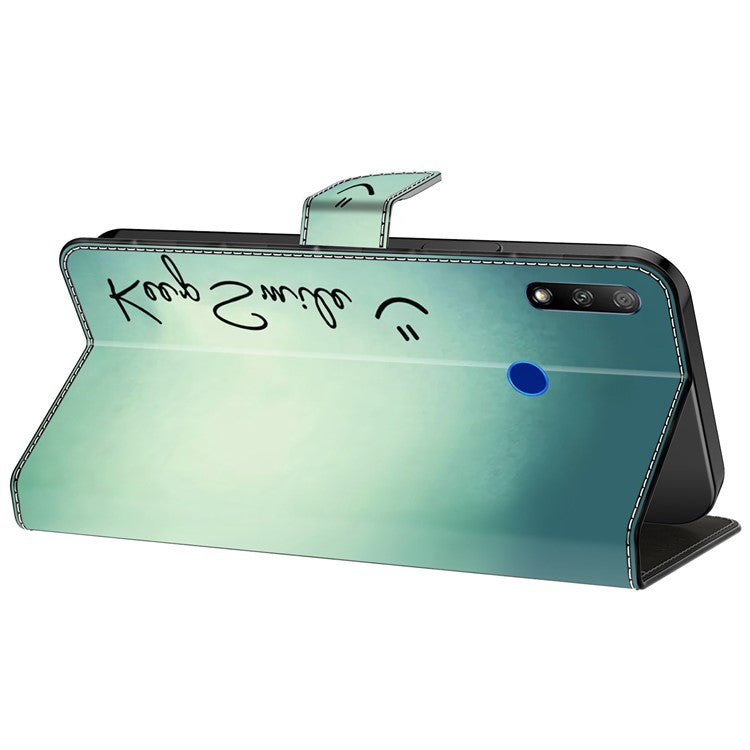 Cell Phone Case for Honor 9X Magnetic Closure Shell Wallet Wholesale Phone Cover - Keep Smile