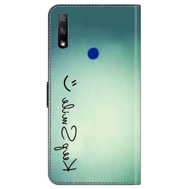 Cell Phone Case for Honor 9X Magnetic Closure Shell Wallet Wholesale Phone Cover - Keep Smile