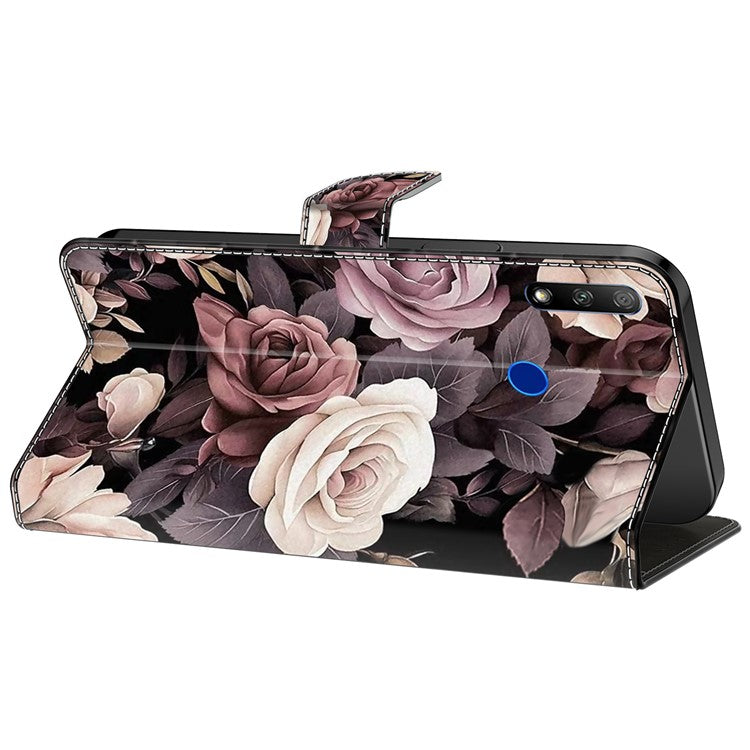Cell Phone Case for Honor 9X Magnetic Closure Shell Wallet Wholesale Phone Cover - Rose