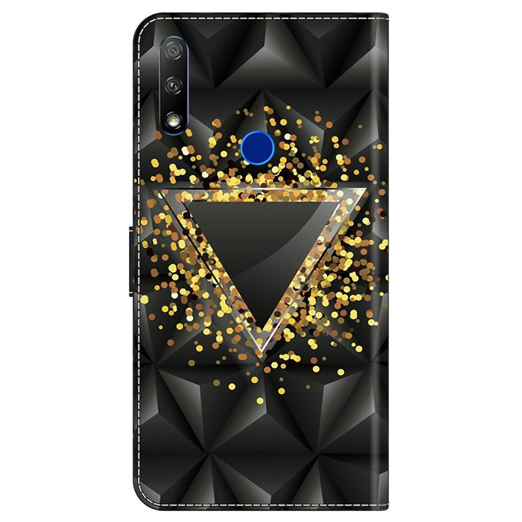 Cell Phone Case for Honor 9X Magnetic Closure Shell Wallet Wholesale Phone Cover - Rhombus