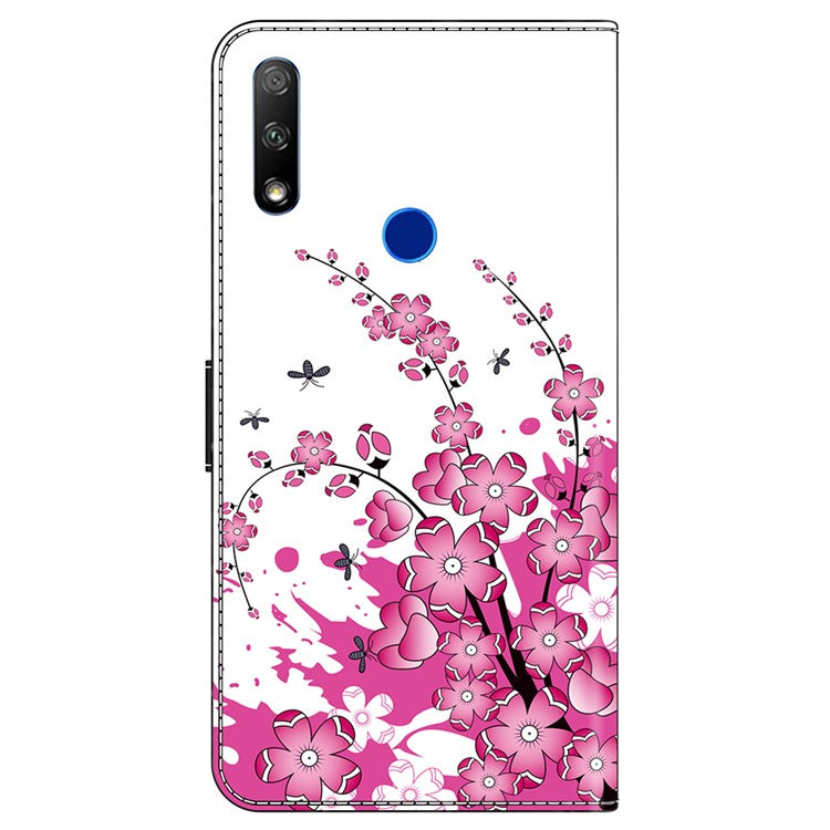 Cell Phone Case for Honor 9X Magnetic Closure Shell Wallet Wholesale Phone Cover - Flower Vine