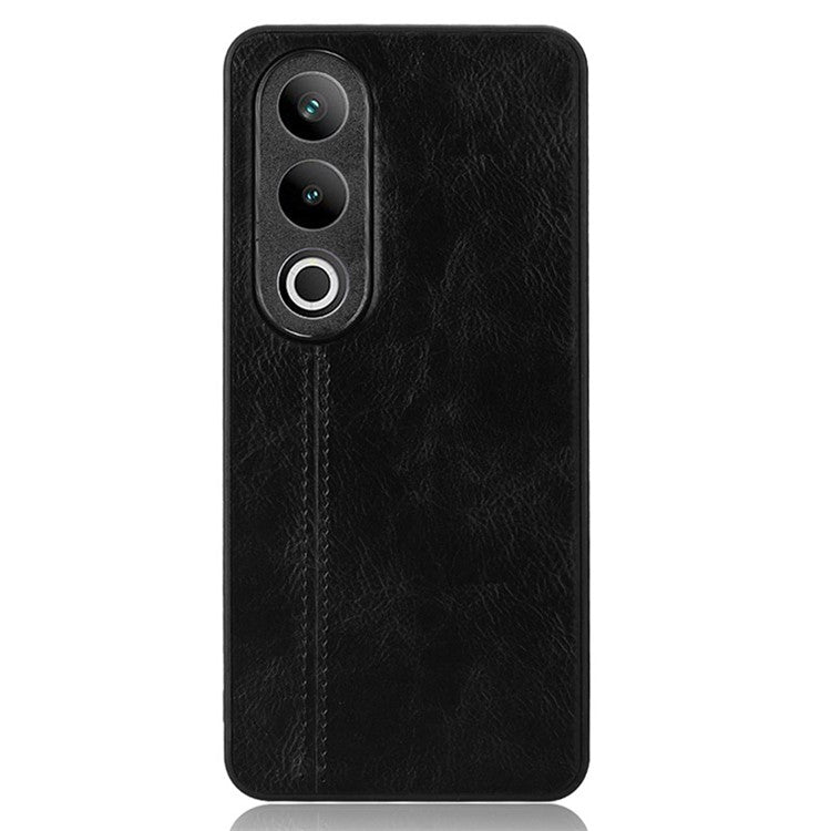 For OnePlus Ace 3V 5G Case PU Leather+PC+TPU Phone Back Cover Stitching Line Design - Black