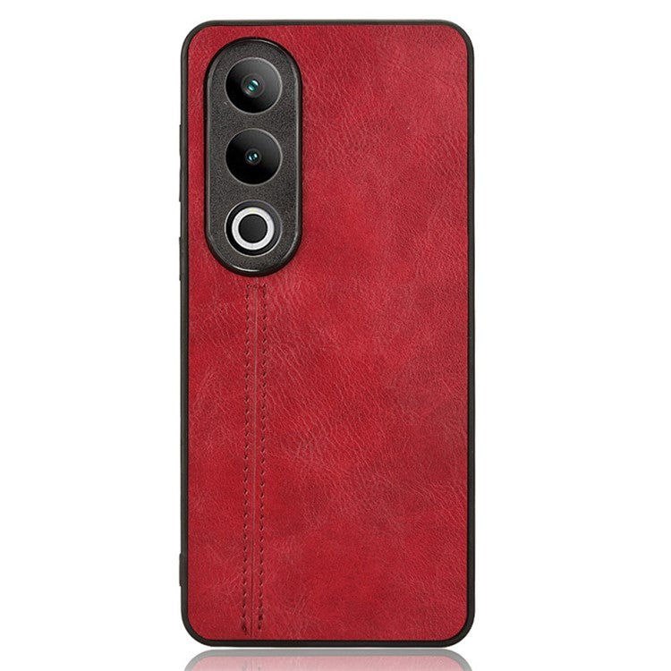 For OnePlus Ace 3V 5G Case PU Leather+PC+TPU Phone Back Cover Stitching Line Design - Red
