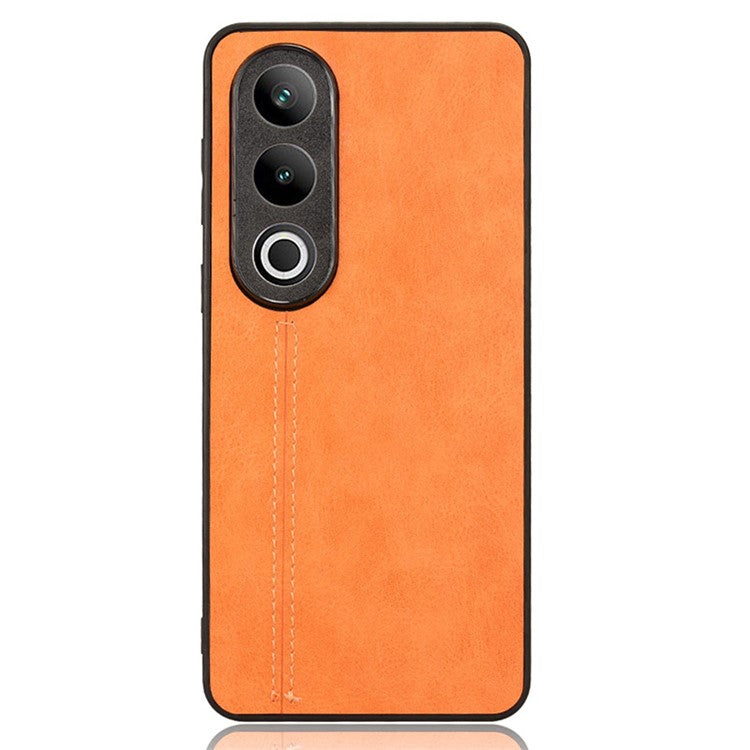 For OnePlus Ace 3V 5G Case PU Leather+PC+TPU Phone Back Cover Stitching Line Design - Orange