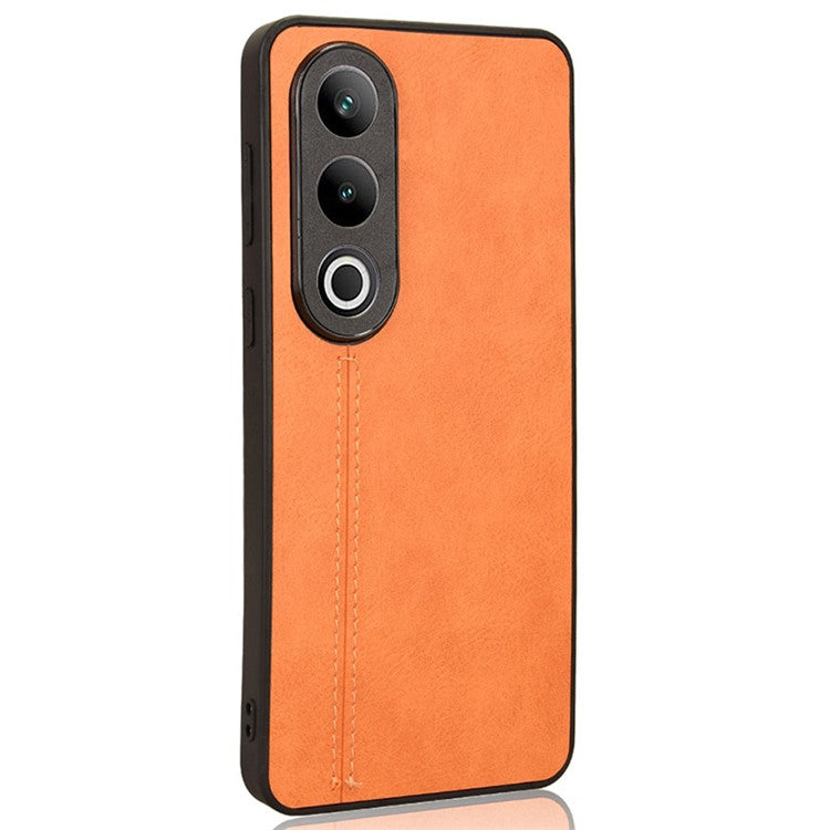 For OnePlus Ace 3V 5G Case PU Leather+PC+TPU Phone Back Cover Stitching Line Design - Orange