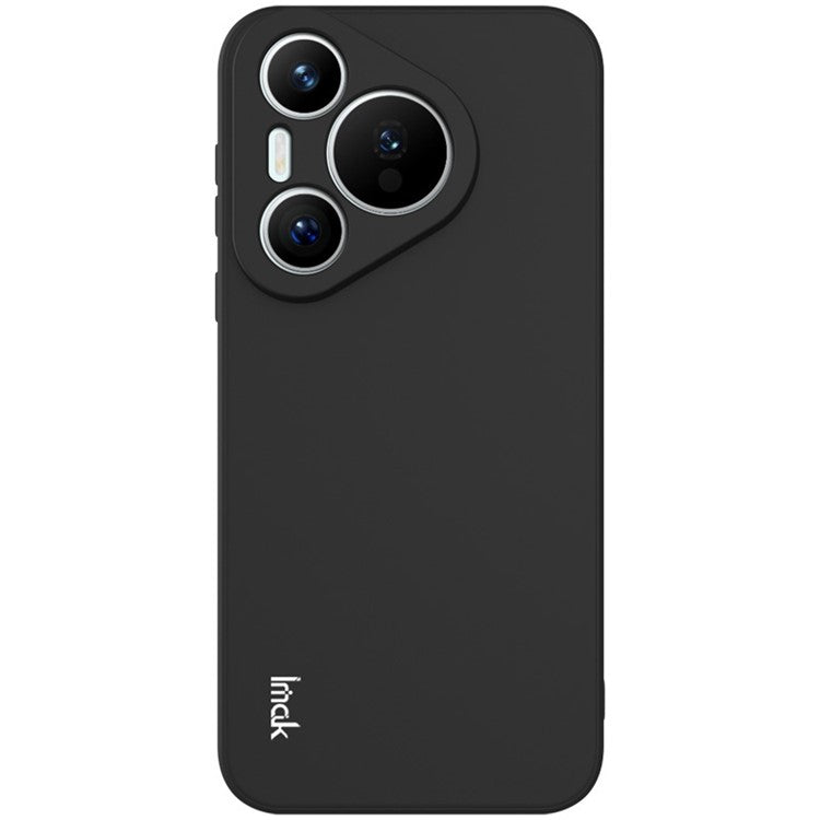 IMAK UC-4 Series For Huawei Pura 70 Flexible TPU Case Straight Edge Protective Phone Cover - Black