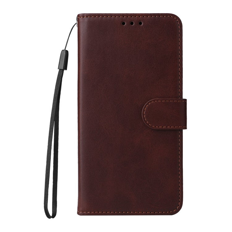 Phone Stand Case for OnePlus Nord CE4 5G / Oppo K12 Magnetic Leather Flip Wallet Phone Cover - Brown