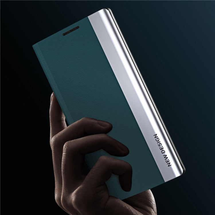 For Samsung Galaxy M55 5G / C55 5G / F55 5G Case Stand Shockproof Leather Phone Cover - Sky Blue