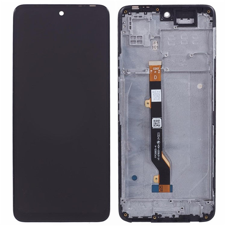For Infinix Hot 11s X6812 Grade C LCD Screen and Digitizer Assembly + Frame Replacement Part (Without Logo)