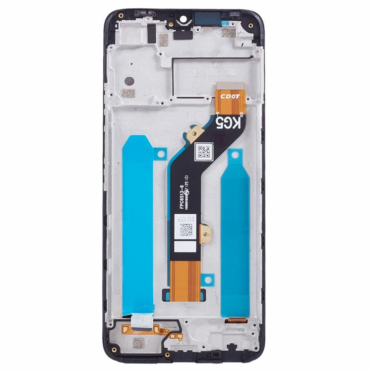 For Infinix Smart 6 X6511B X6511 X6511E Grade C LCD Screen and Digitizer Assembly + Frame Replacement Part (Without Logo)