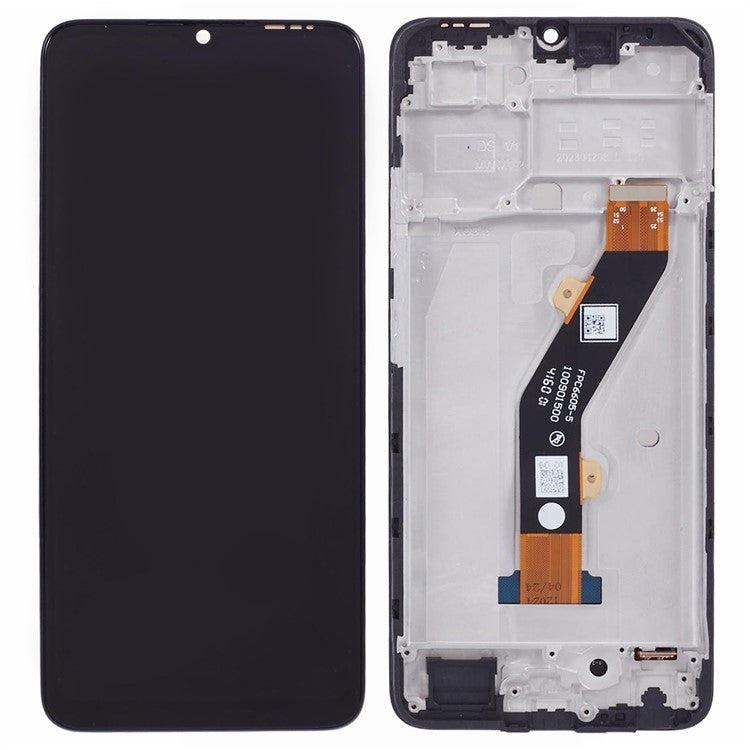 For Infinix Smart 7 4G X6515 Grade C LCD Screen and Digitizer Assembly + Frame Replacement Part (Without Logo)
