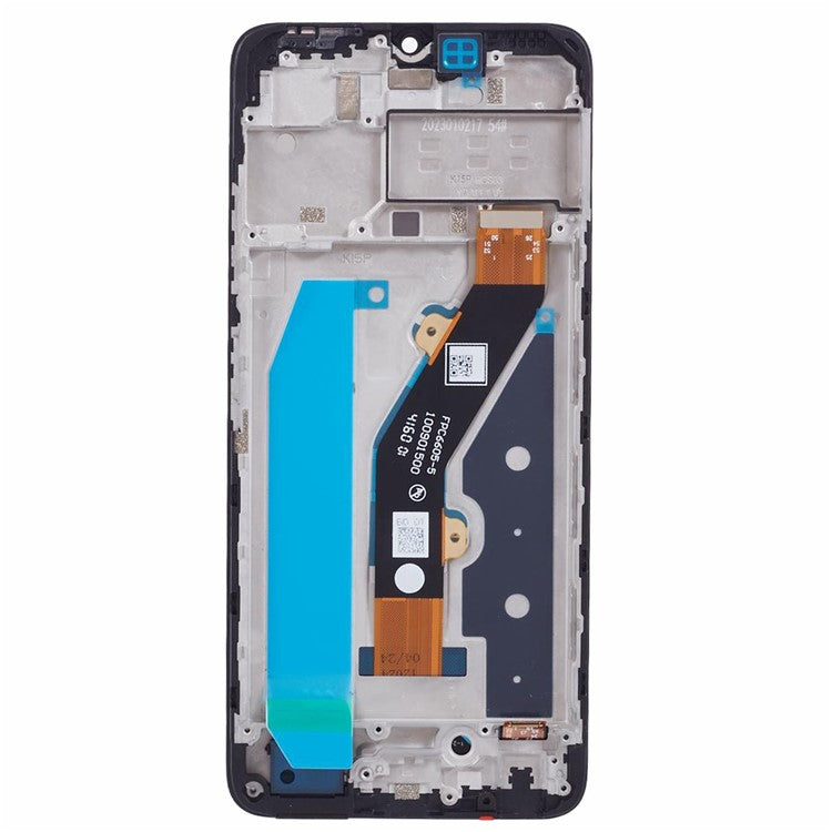 For TECNO Spark 10 4G KI5 Grade C LCD Screen and Digitizer Assembly + Frame Replacement Part (Without Logo)