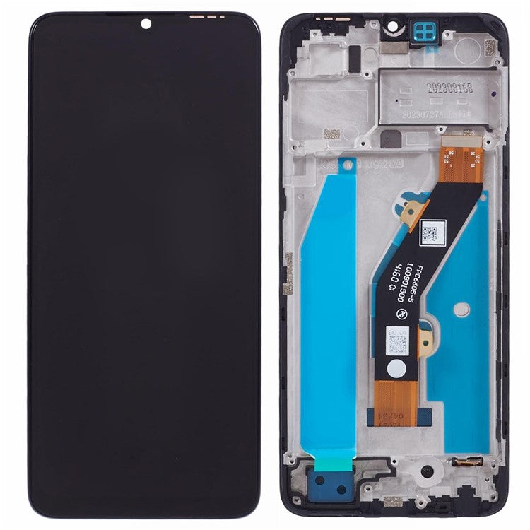 For TECNO Spark 10C 4G KI5K Grade C LCD Screen and Digitizer Assembly + Frame Replacement Part (Without Logo)
