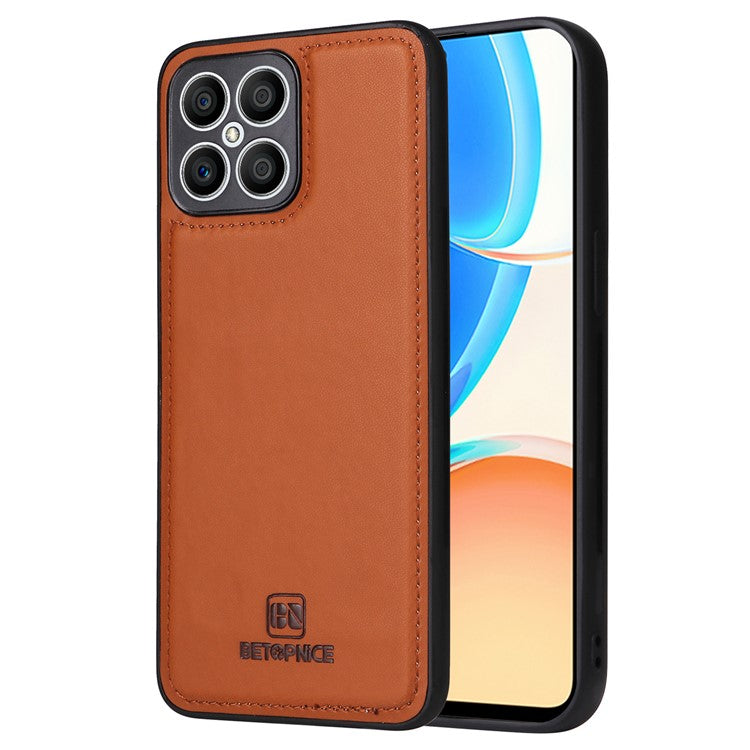 BETOPNICE 005 For Honor X8 4G / X30i / Play6T Pro Leather Case Wallet Detachable Magnetic Phone Cover - Brown