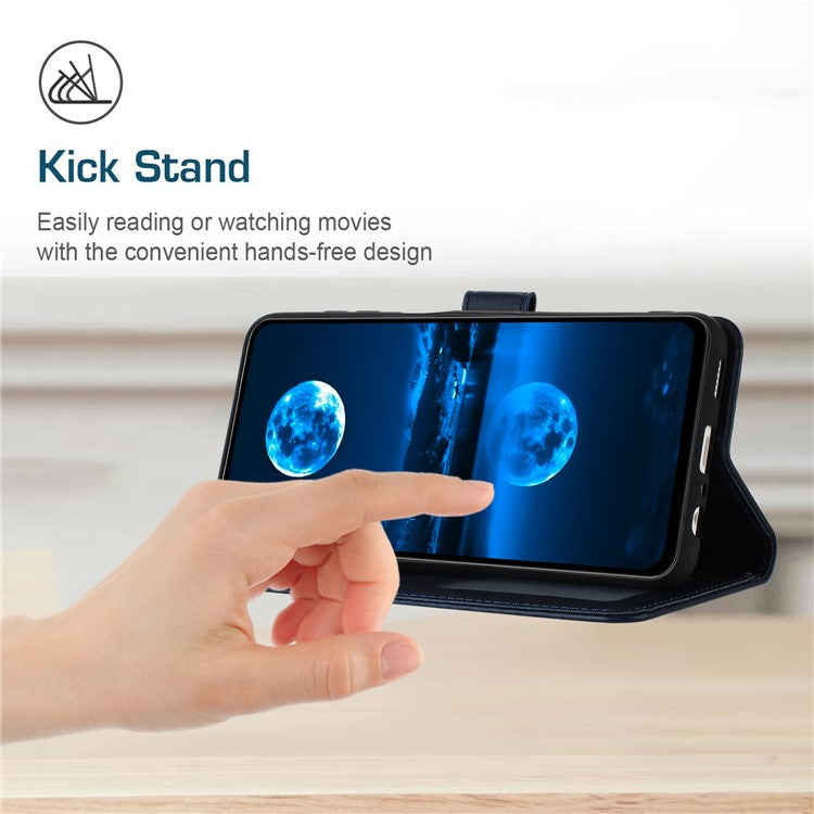 PU Leather Phone Cases for Oppo Reno10 5G (Global) / Reno10 Pro 5G (Global) Wholesale Wallet Mobile Phone Stand Cover - Sapphire