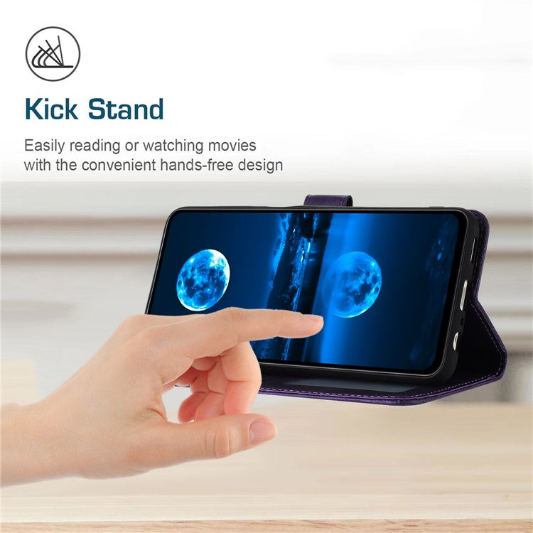 PU Leather Phone Cases for Oppo Reno10 5G (Global) / Reno10 Pro 5G (Global) Wholesale Wallet Mobile Phone Stand Cover - Purple