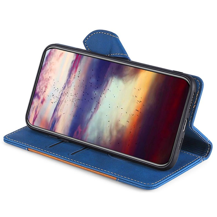 For Huawei Pura 70 Ultra Case Leather Stand Phone Cover Skin Touch Feeling Phone Shell - Blue