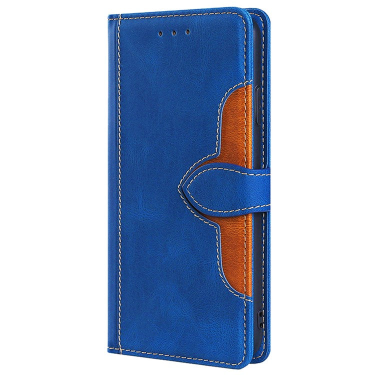 For Huawei Pura 70 Ultra Case Leather Stand Phone Cover Skin Touch Feeling Phone Shell - Blue