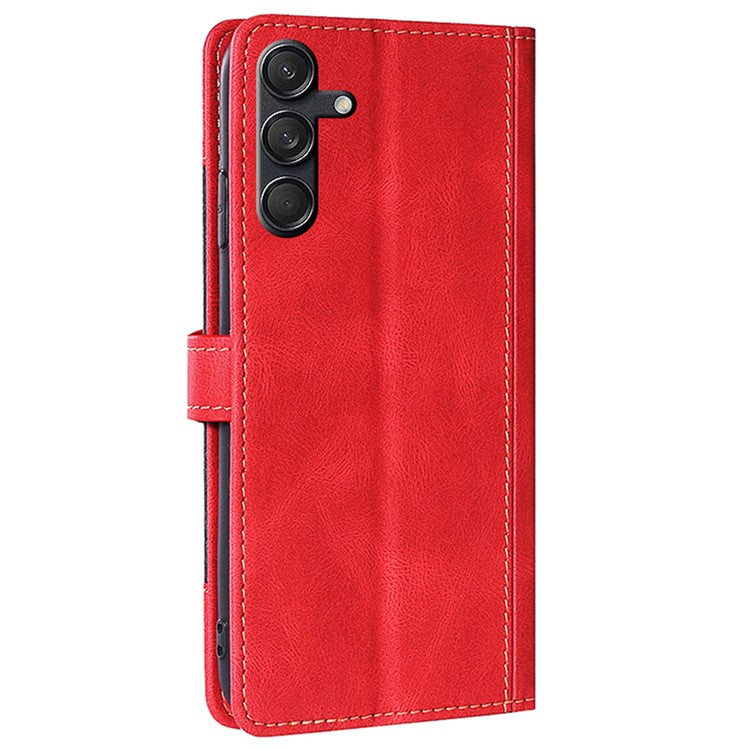 For Samsung Galaxy M55 5G / C55 5G / F55 5G Wallet Case Leather Phone Cover Mobile Accessories Wholesale Supplier - Red